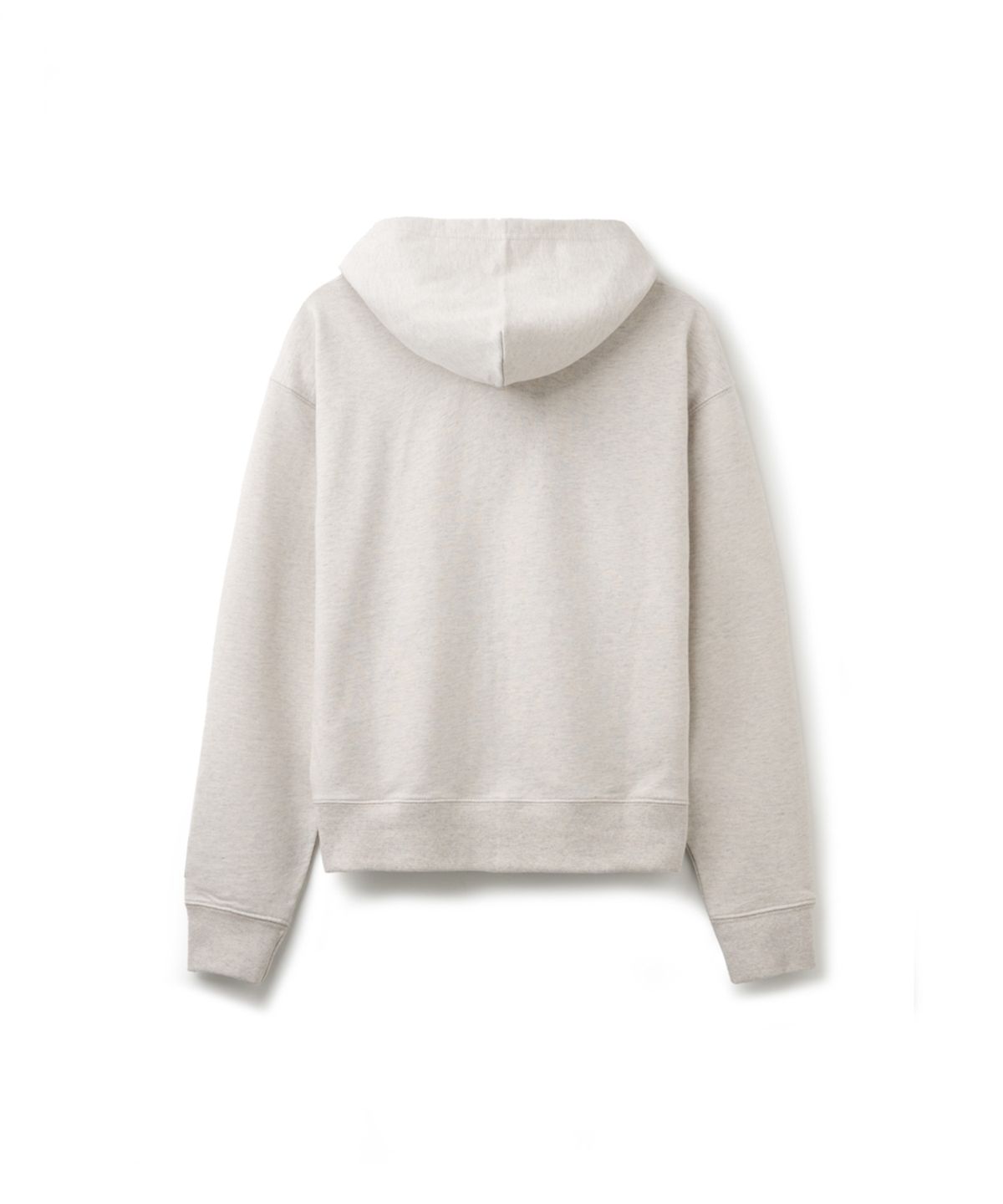 에르에르(ERER) Vintage Label Zip-up Hoodie Oatmeal