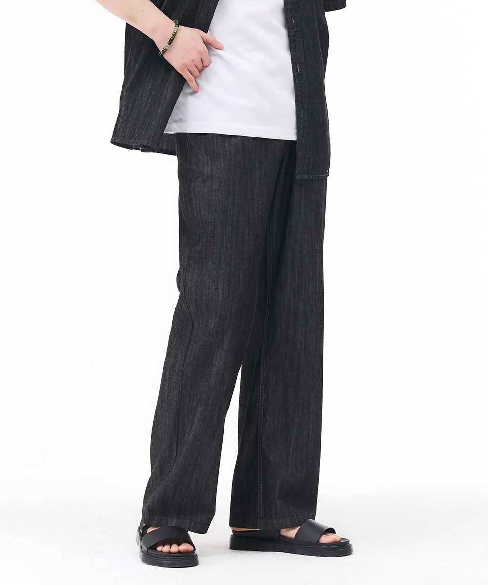 【良好品】 Denim Wide Banding Full Men's CHASECULT | MUSINSA Pants Black - パンツ