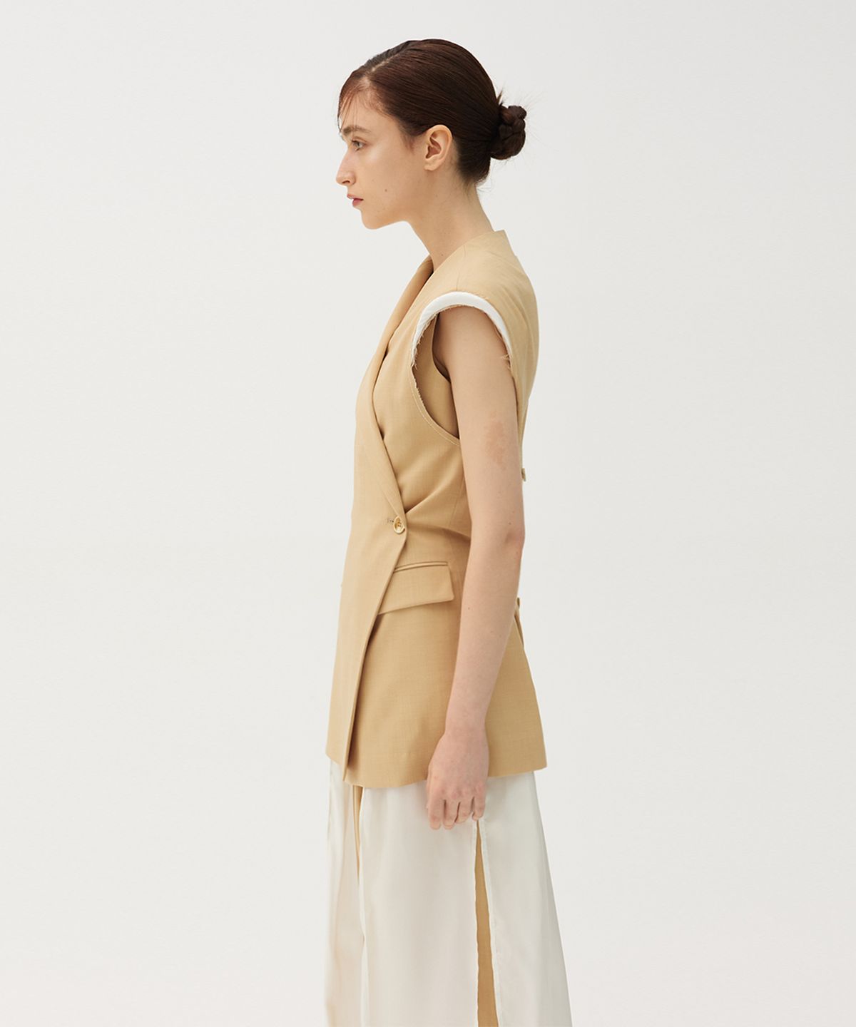 므아므(MMAM) Chiffon origami vest