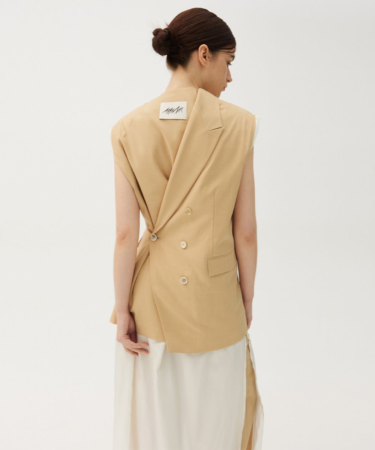 므아므(MMAM) Chiffon origami vest