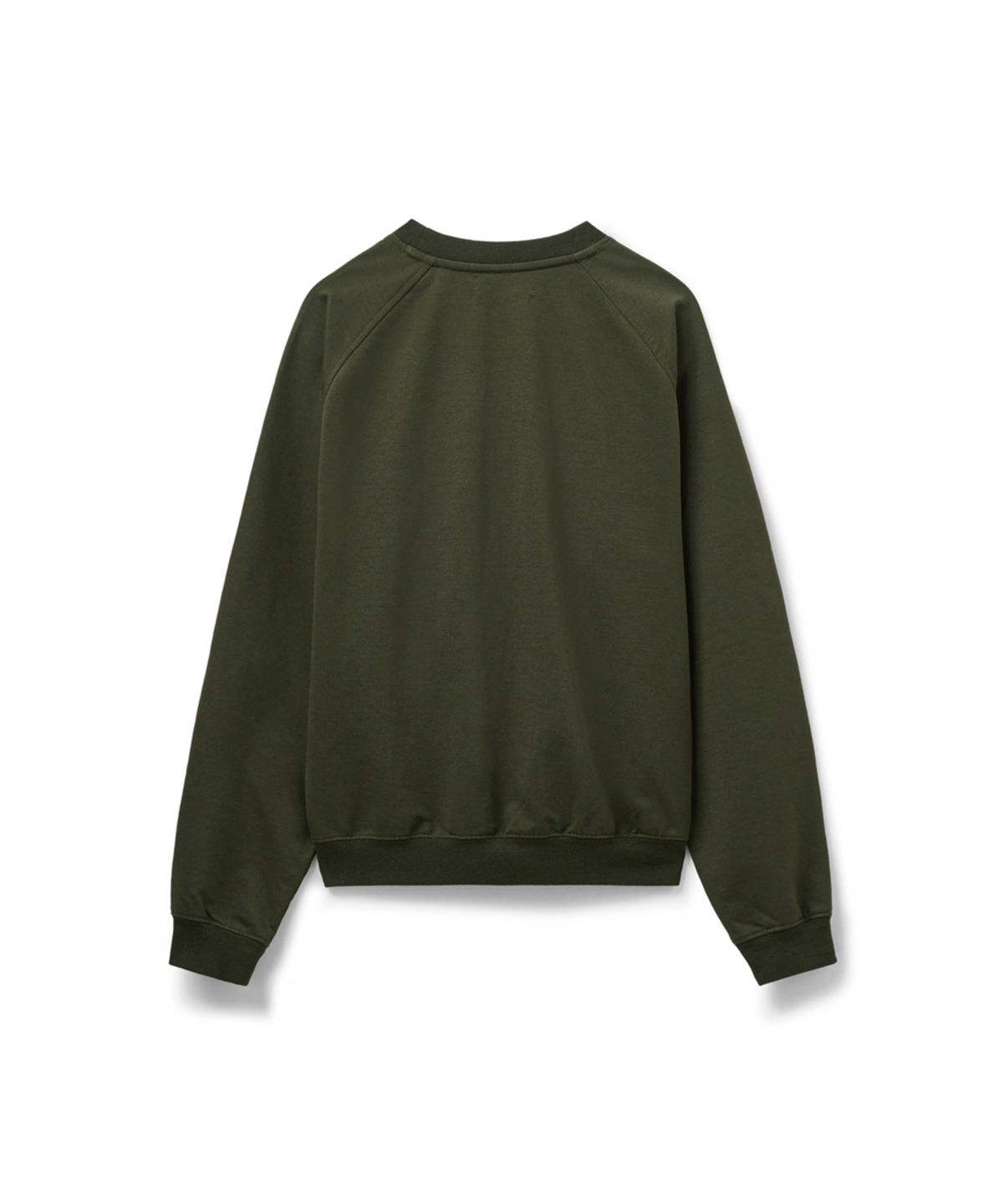 에르에르(ERER) Vintage Artwork Raglan Sweatshirt Khaki