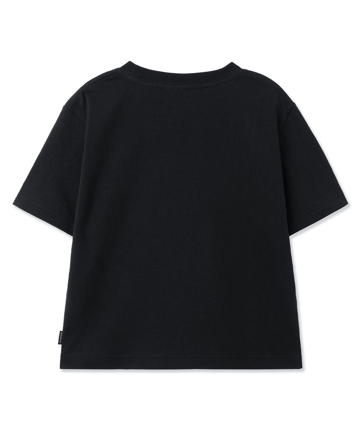 오픈야드(오와이)(OPENYARD(OY)) DOLLY STAR LOGO CROPPED TEE - BLACK