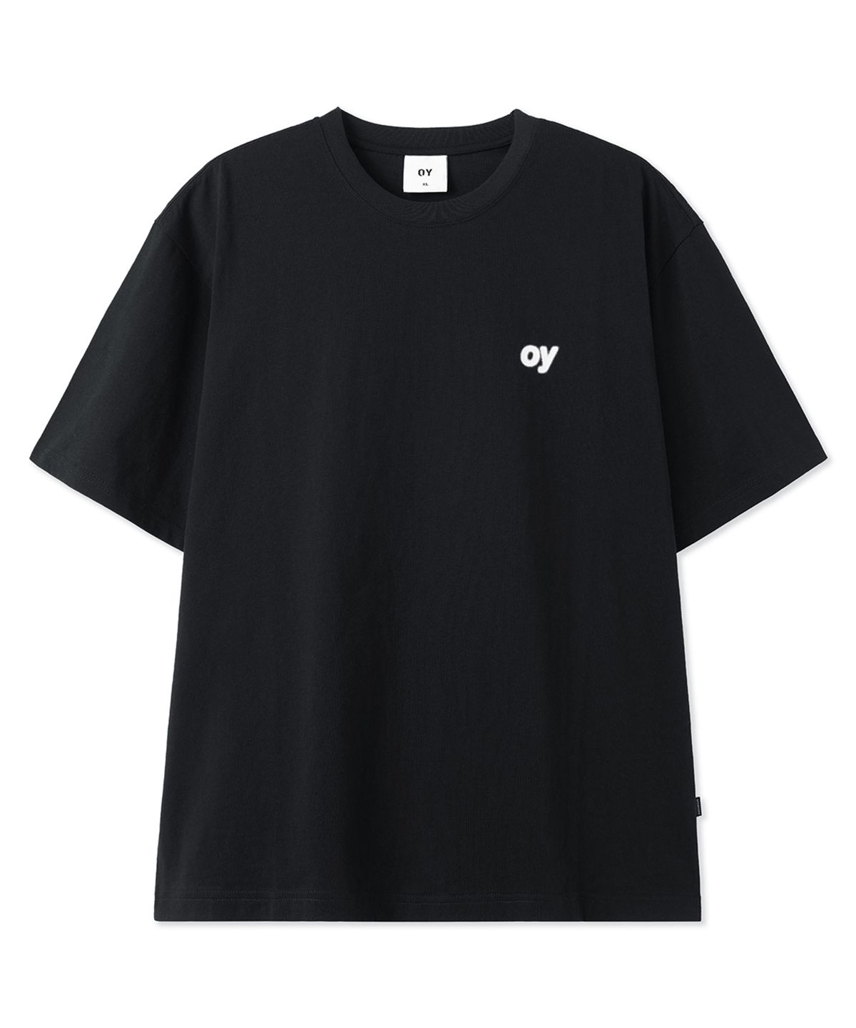 오픈야드(오와이)(OPENYARD(OY)) WOBBLY LOGO TEE - BLACK