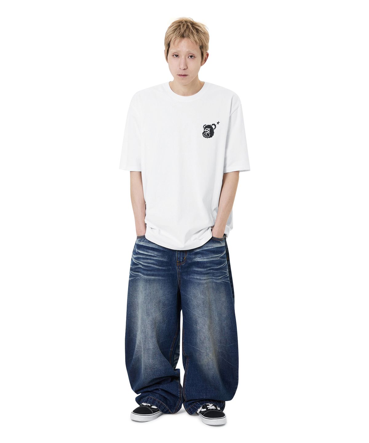 오픈야드(오와이)(OPENYARD(OY)) TACTILE ODOLLY TEE - WHITE