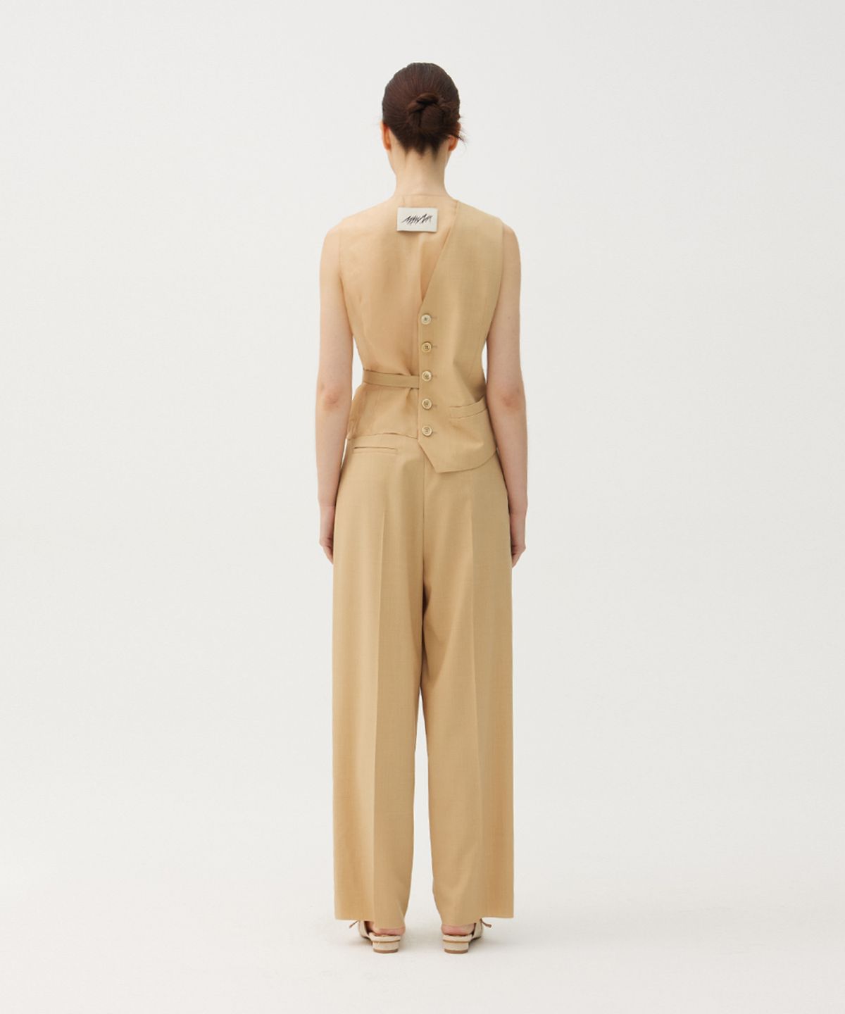 므아므(MMAM) Organza side strap vest
