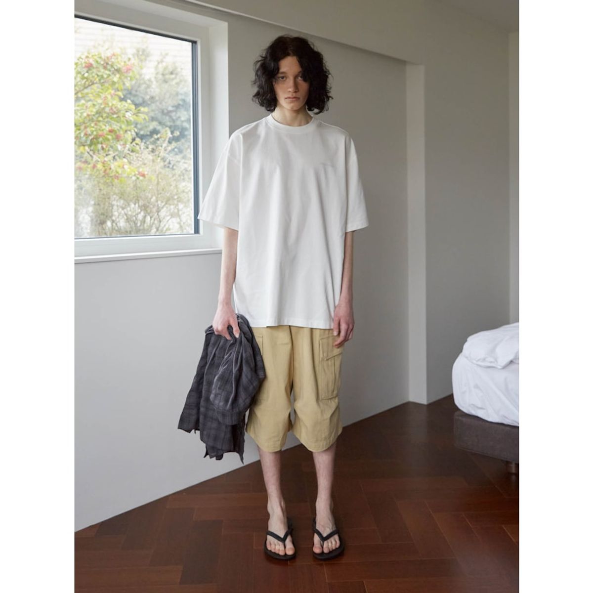 샌드 사운드(SAND SOUND) (UNISEX) 조개 그래픽 오버핏 반팔 티셔츠  화이트
