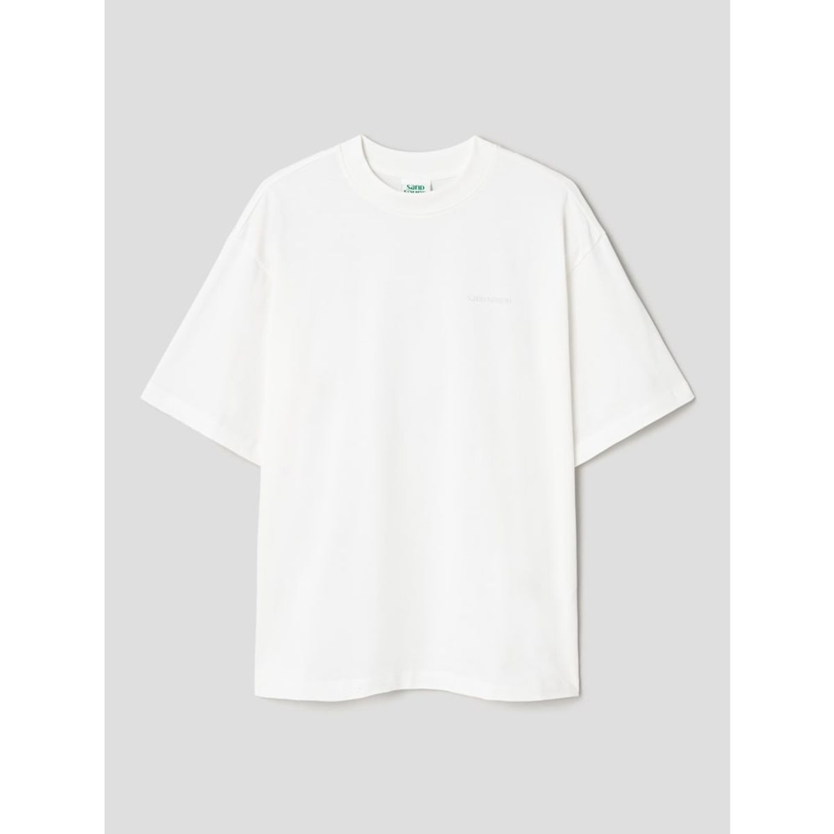 샌드 사운드(SAND SOUND) (UNISEX) 조개 그래픽 오버핏 반팔 티셔츠  화이트