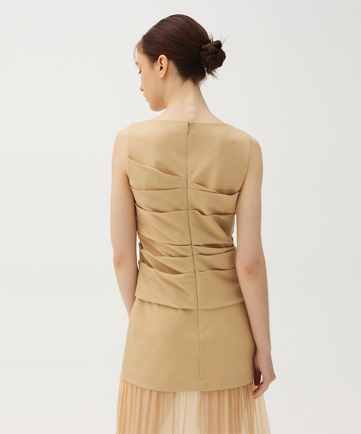 므아므(MMAM) Organza tuck dress