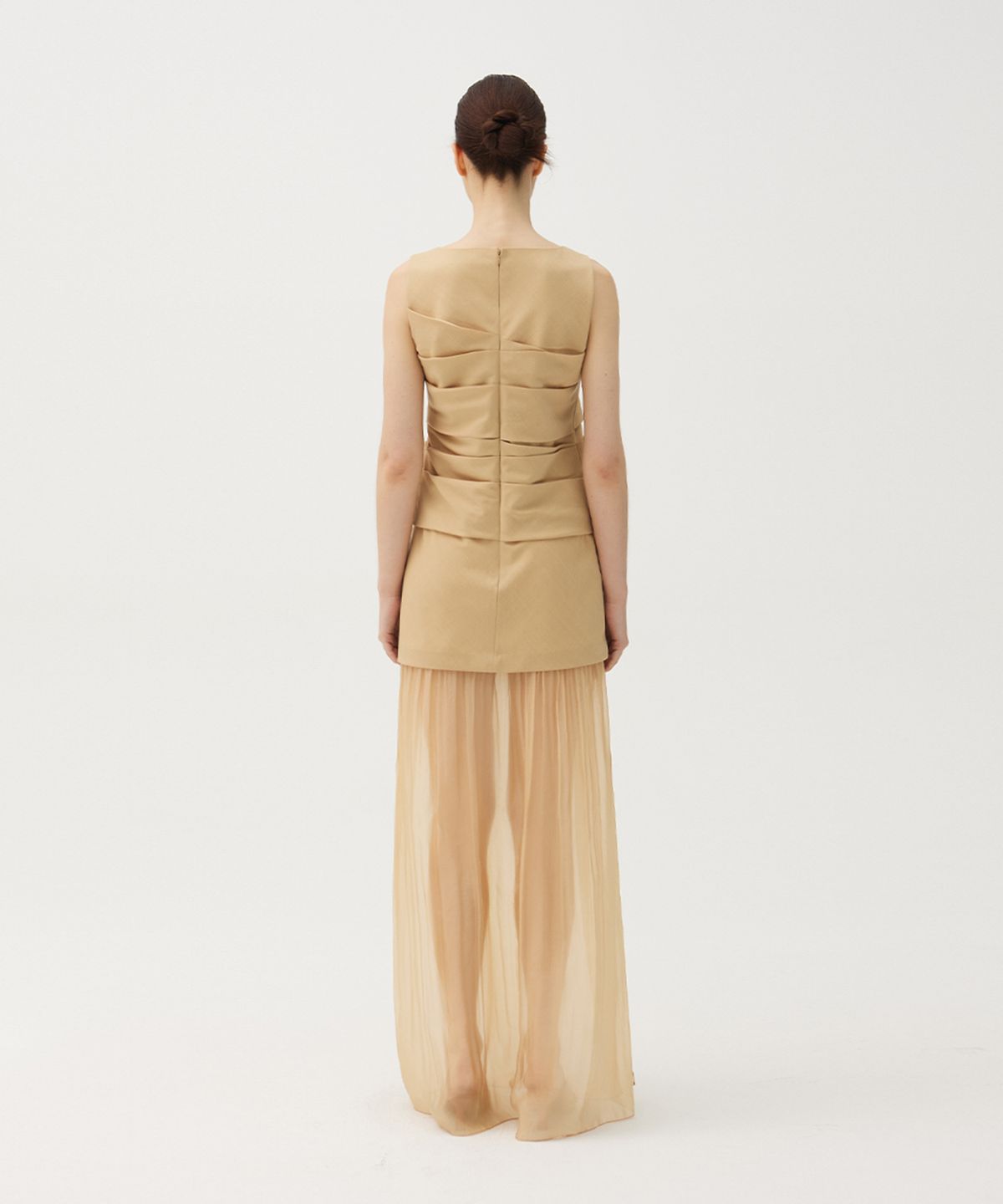 므아므(MMAM) Organza tuck dress
