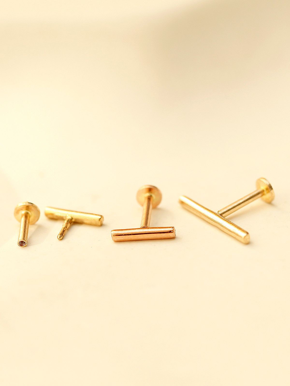 미니멀피어싱(MINIMALPIERCING) 14K 인터널 심플 스틱 라블렛 피어싱