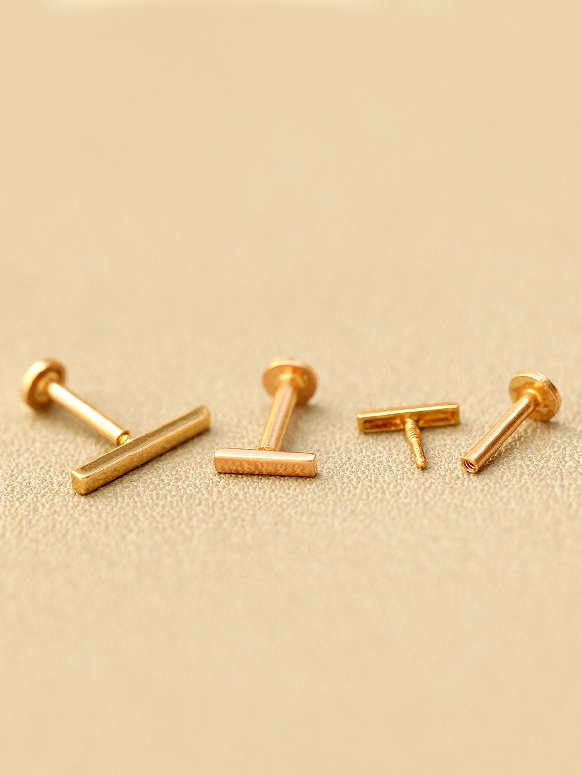 미니멀피어싱(MINIMALPIERCING) 14K 인터널 심플 스틱 라블렛 피어싱