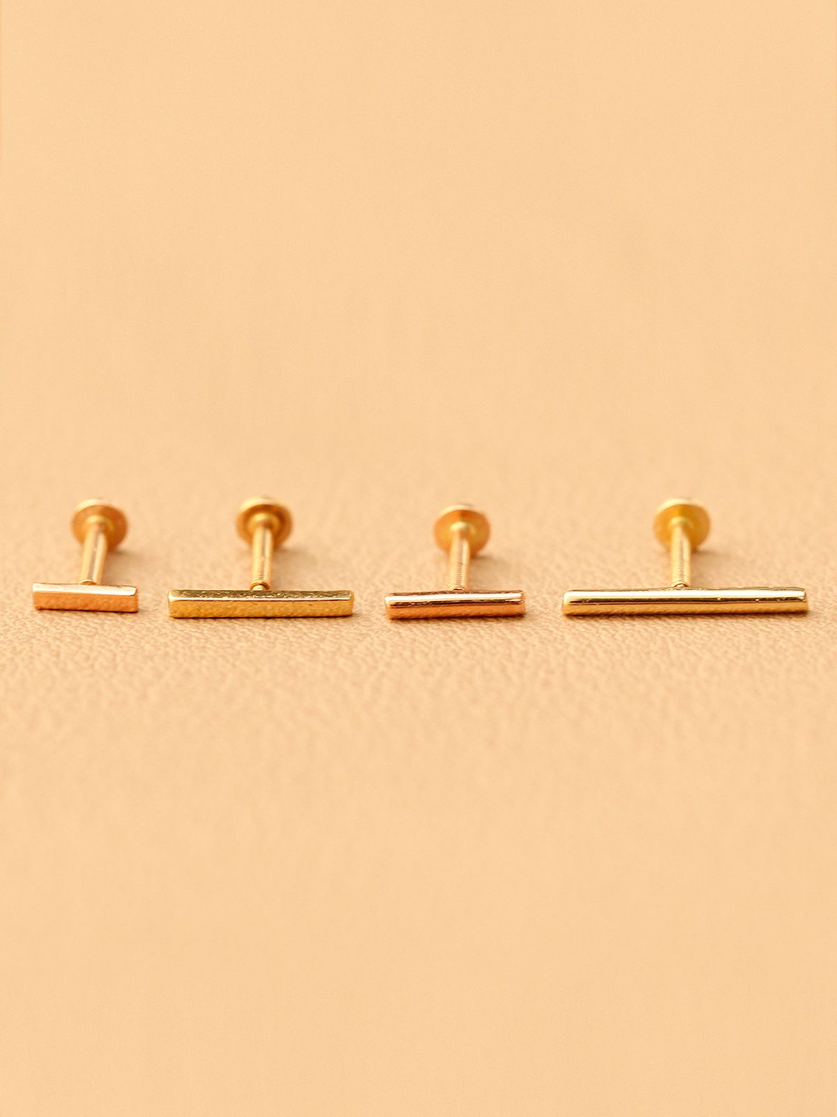 미니멀피어싱(MINIMALPIERCING) 14K 인터널 심플 스틱 라블렛 피어싱