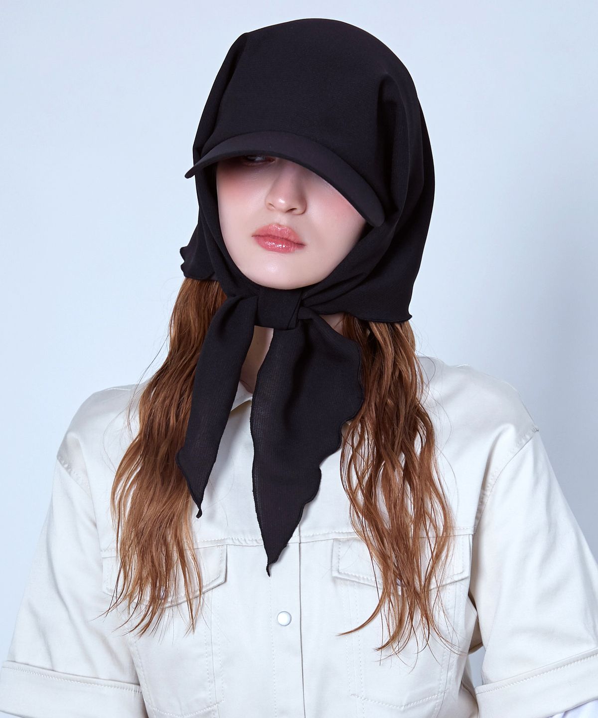 슬리피슬립(SLEEPYSLIP) BANDANA BLACK HAT