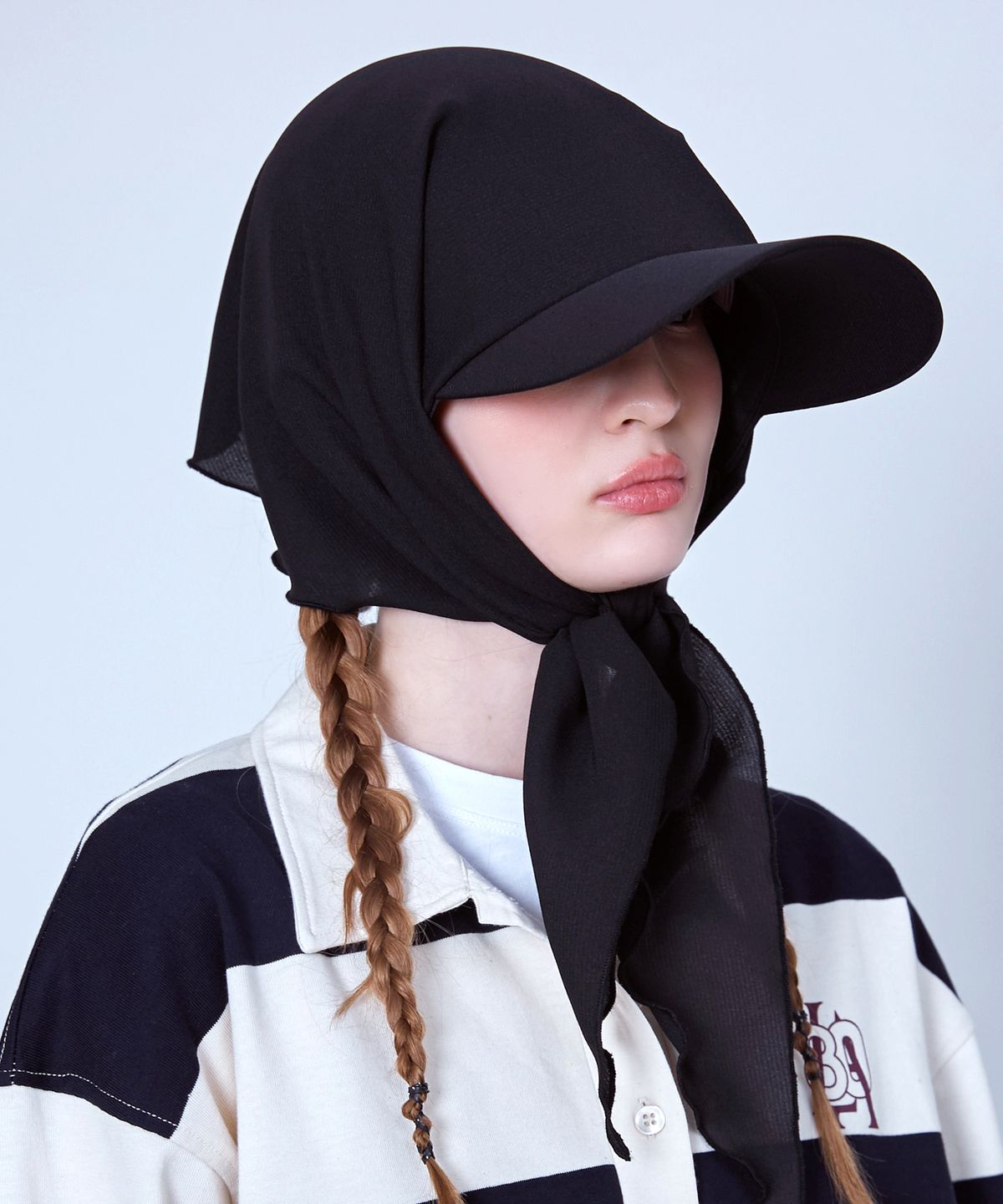 슬리피슬립(SLEEPYSLIP) BANDANA BLACK HAT