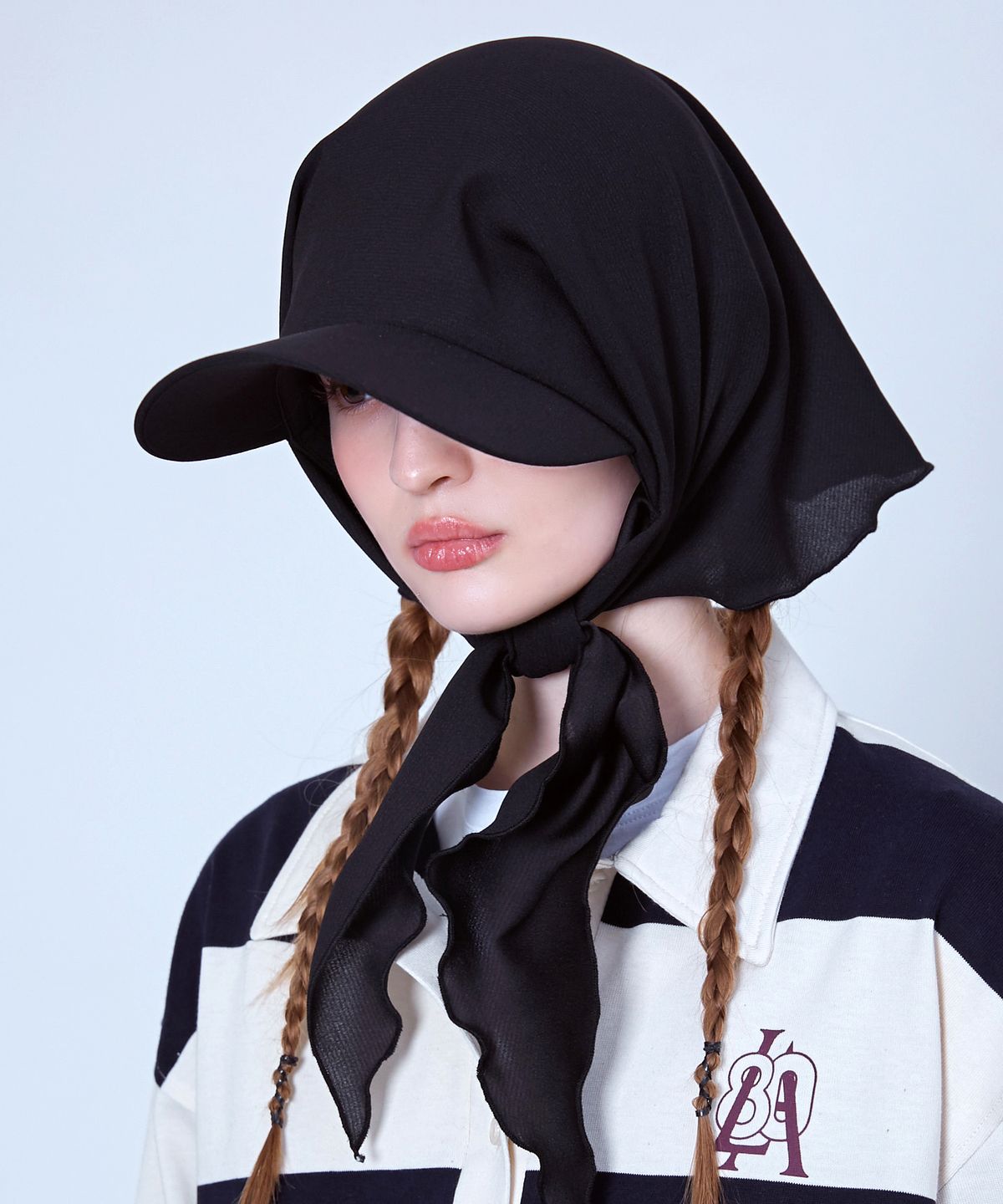 슬리피슬립(SLEEPYSLIP) BANDANA BLACK HAT