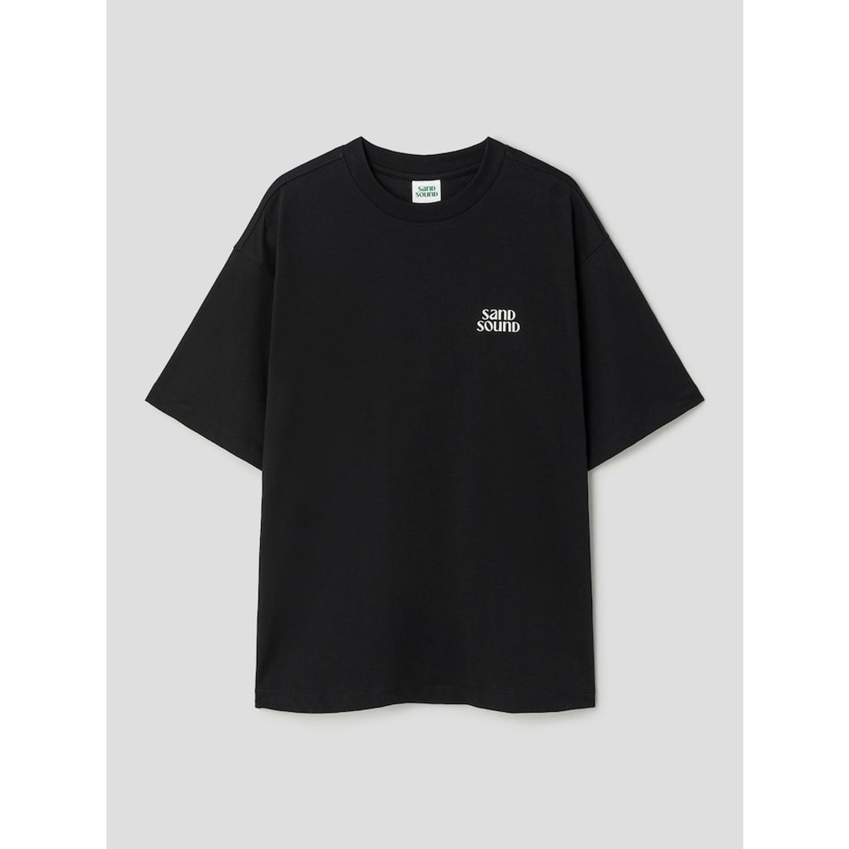 샌드 사운드(SAND SOUND) (UNISEX) 비치 그래픽 오버핏 반팔 티셔츠  블랙