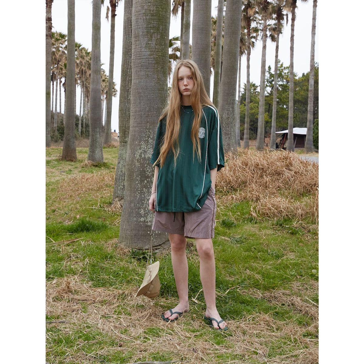 샌드 사운드(SAND SOUND) (UNISEX) 사커 져지 반팔 티셔츠  그린
