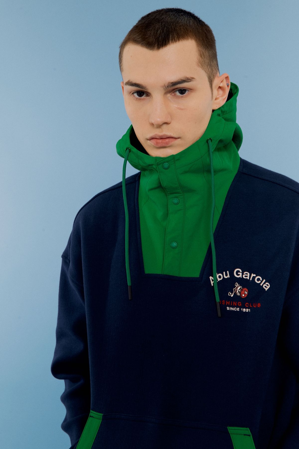 아부가르시아(ABU GARCIA) 클래식 릴 로고 후디 NAVY