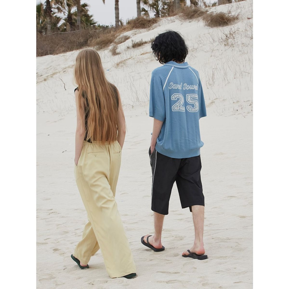 샌드 사운드(SAND SOUND) (UNISEX) 유니폼 넘버 니트  로얄 블루