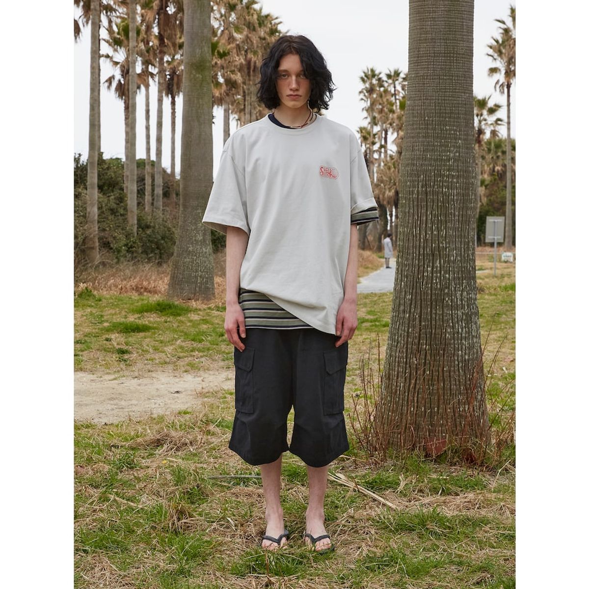 샌드 사운드(SAND SOUND) (UNISEX) 패러슛 버뮤다 숏츠  블랙