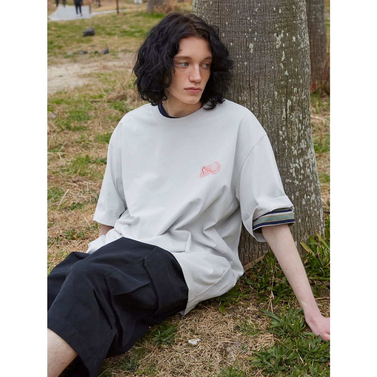 샌드 사운드(SAND SOUND) (UNISEX) 패러슛 버뮤다 숏츠  블랙