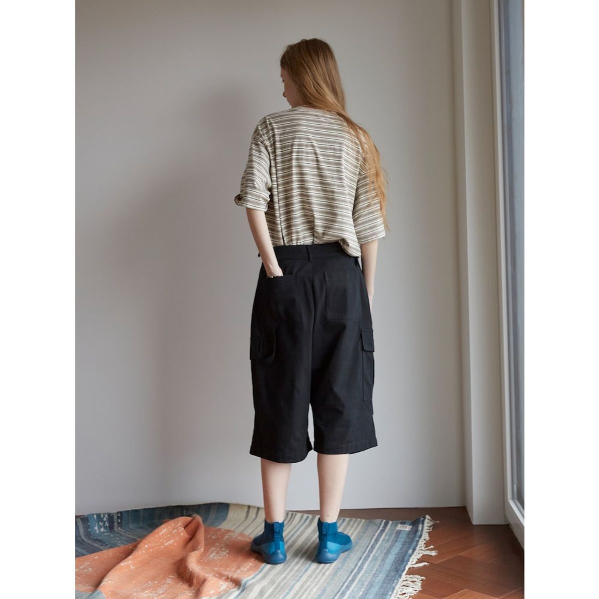 샌드 사운드(SAND SOUND) (UNISEX) 패러슛 버뮤다 숏츠  블랙