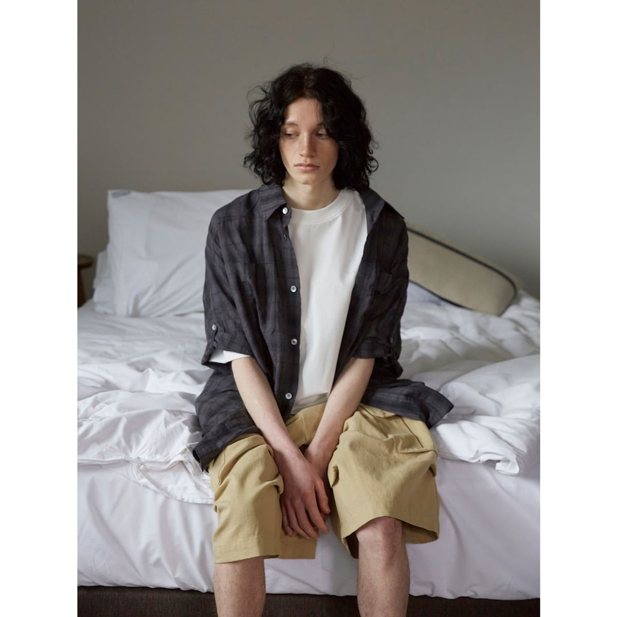샌드 사운드(SAND SOUND) (UNISEX) 패러슛 버뮤다 숏츠  베이지