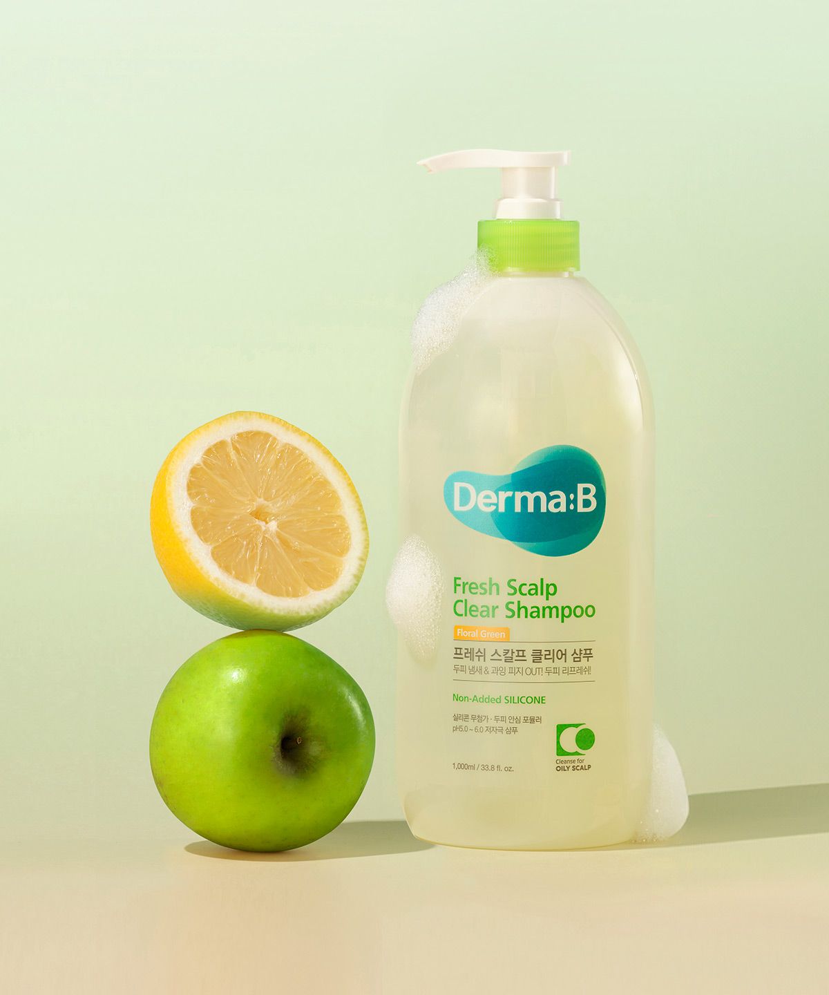더마비(DERMAB) 프레쉬 스칼프 클리어 샴푸 플로럴그린 1000ml