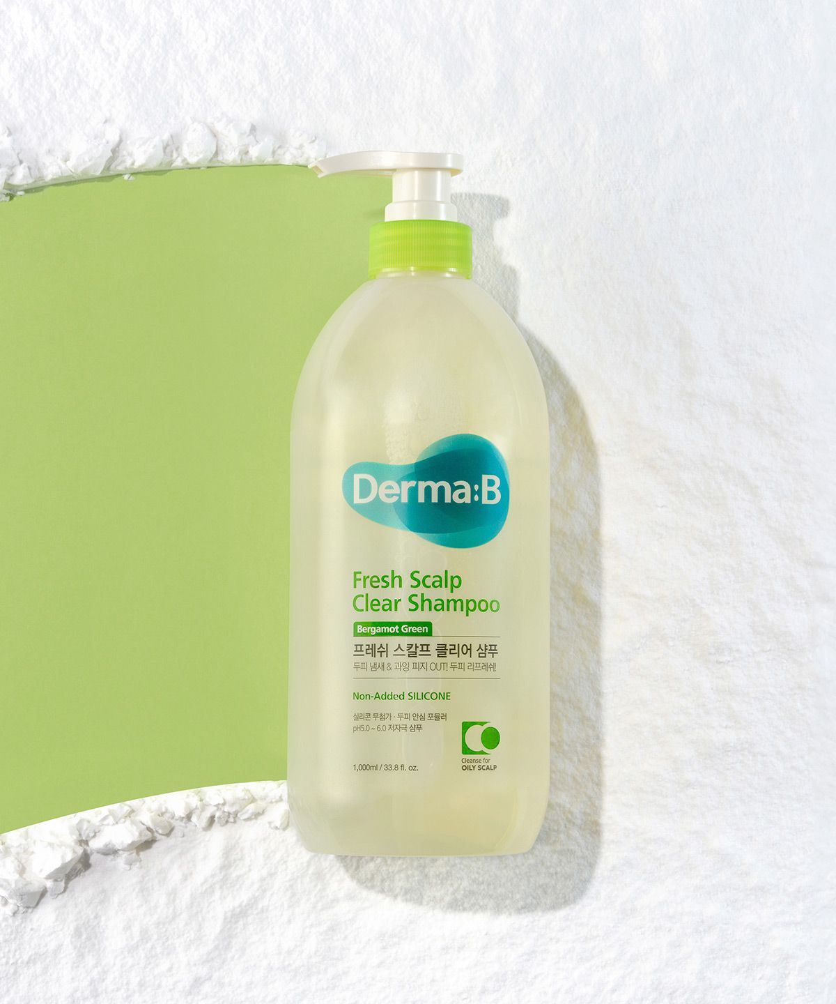 더마비(DERMAB) 프레쉬 스칼프 클리어 샴푸 베르가못그린 1000ml