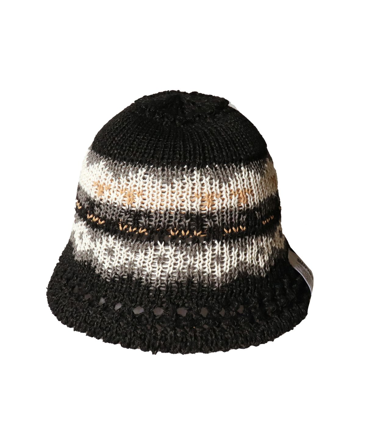 슬리피슬립(SLEEPYSLIP) MARIA BLACK/WHITE BUCKET HAT