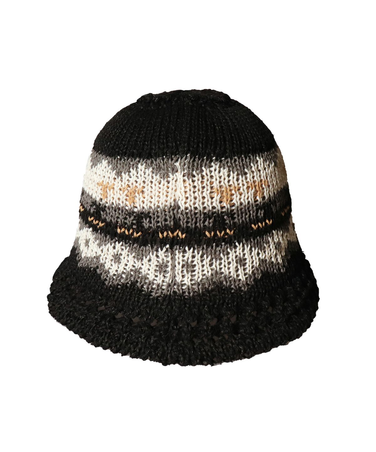 슬리피슬립(SLEEPYSLIP) MARIA BLACK/WHITE BUCKET HAT