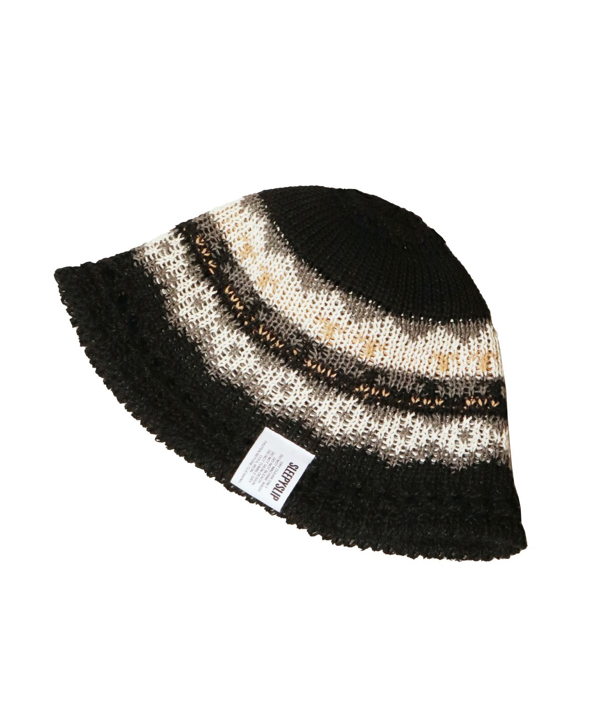 슬리피슬립(SLEEPYSLIP) MARIA BLACK/WHITE BUCKET HAT