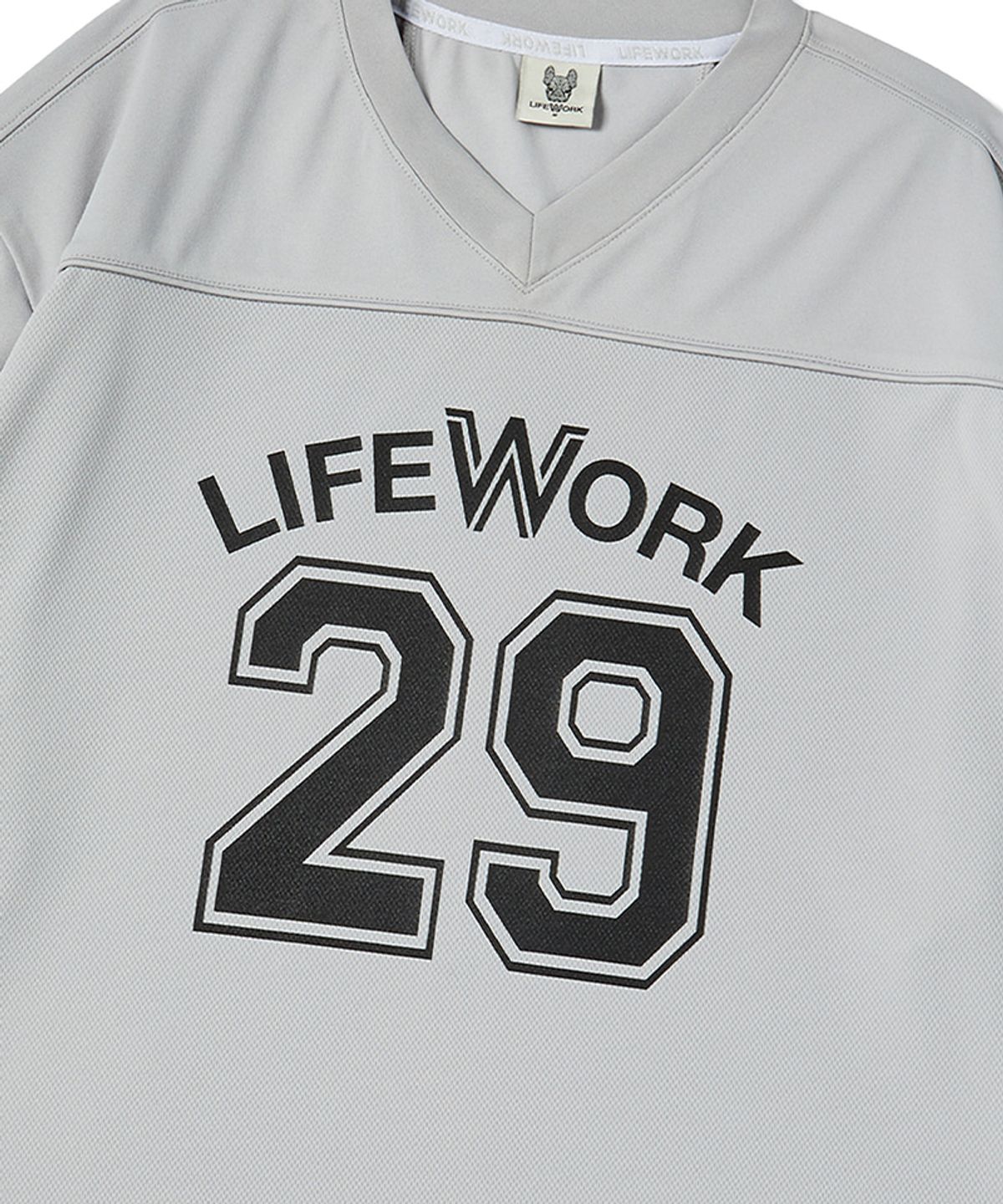 라이프워크(LIFEWORK) 넘버링 멀티로고 반팔 티셔츠