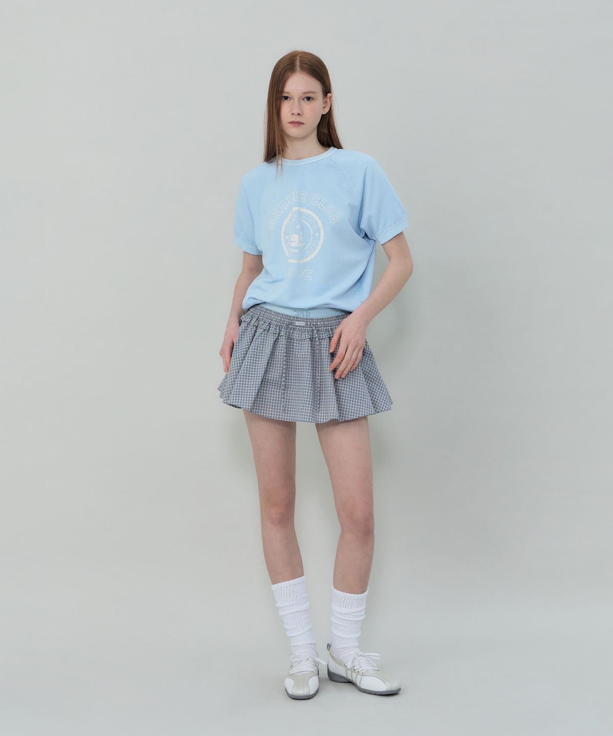 그로브(GROVE) GROVE MARINE CLUB T-SHIRT (LIGHT BLUE)