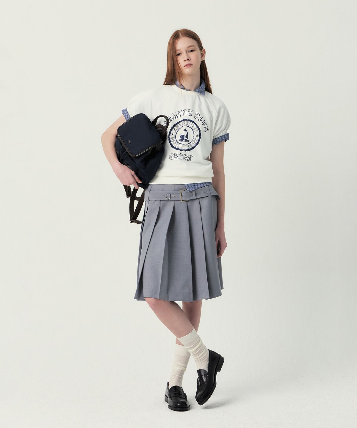 그로브(GROVE) GROVE MARINE CLUB T-SHIRT (IVORY)