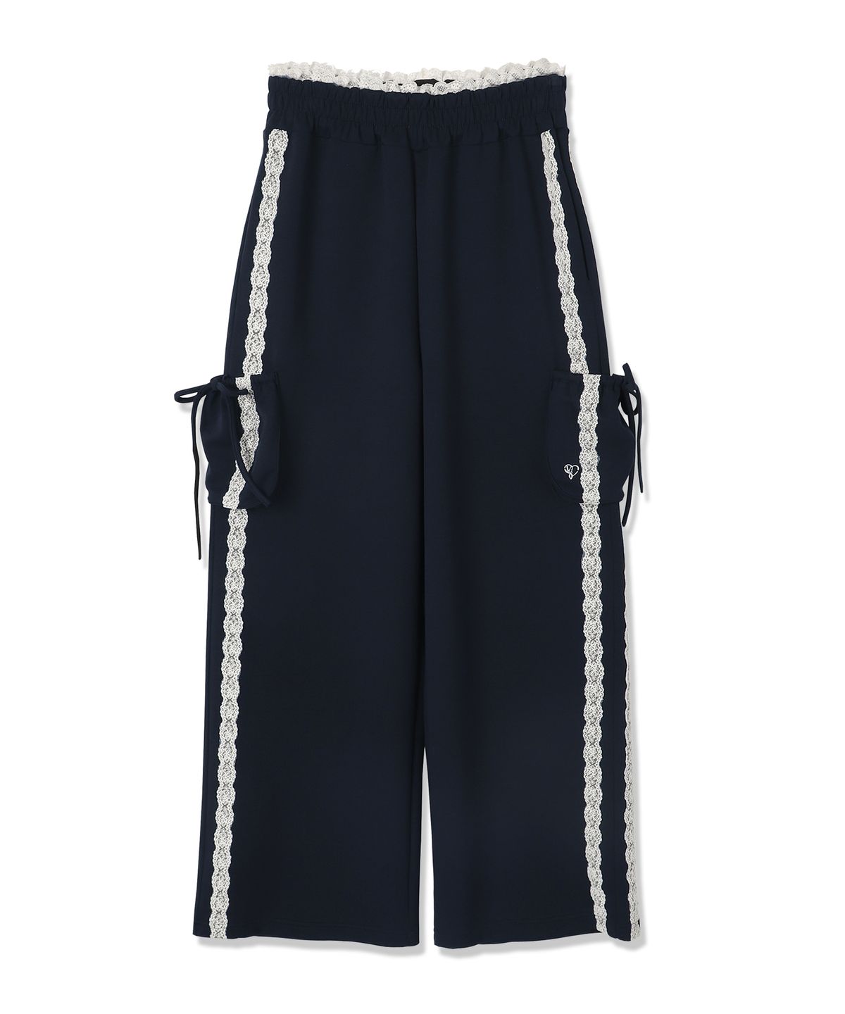 비바셔스(VIVACIOUS) Jenny Lace Track Wide Pants - 4COL