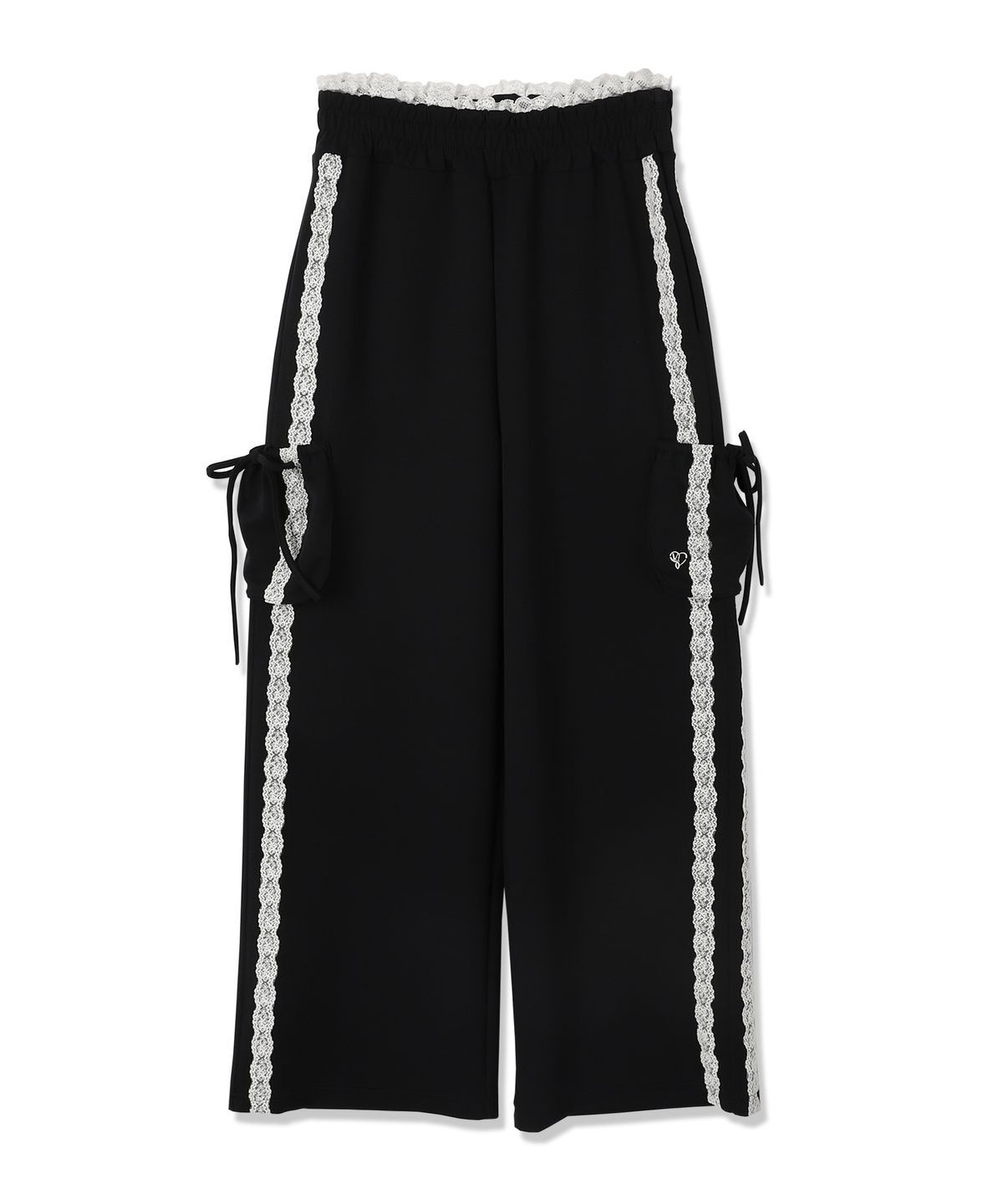 비바셔스(VIVACIOUS) Jenny Lace Track Wide Pants - 4COL