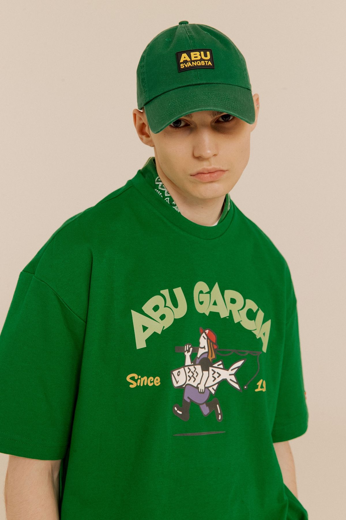 아부가르시아(ABU GARCIA) 가르시아 피셔맨 반팔티 GREEN