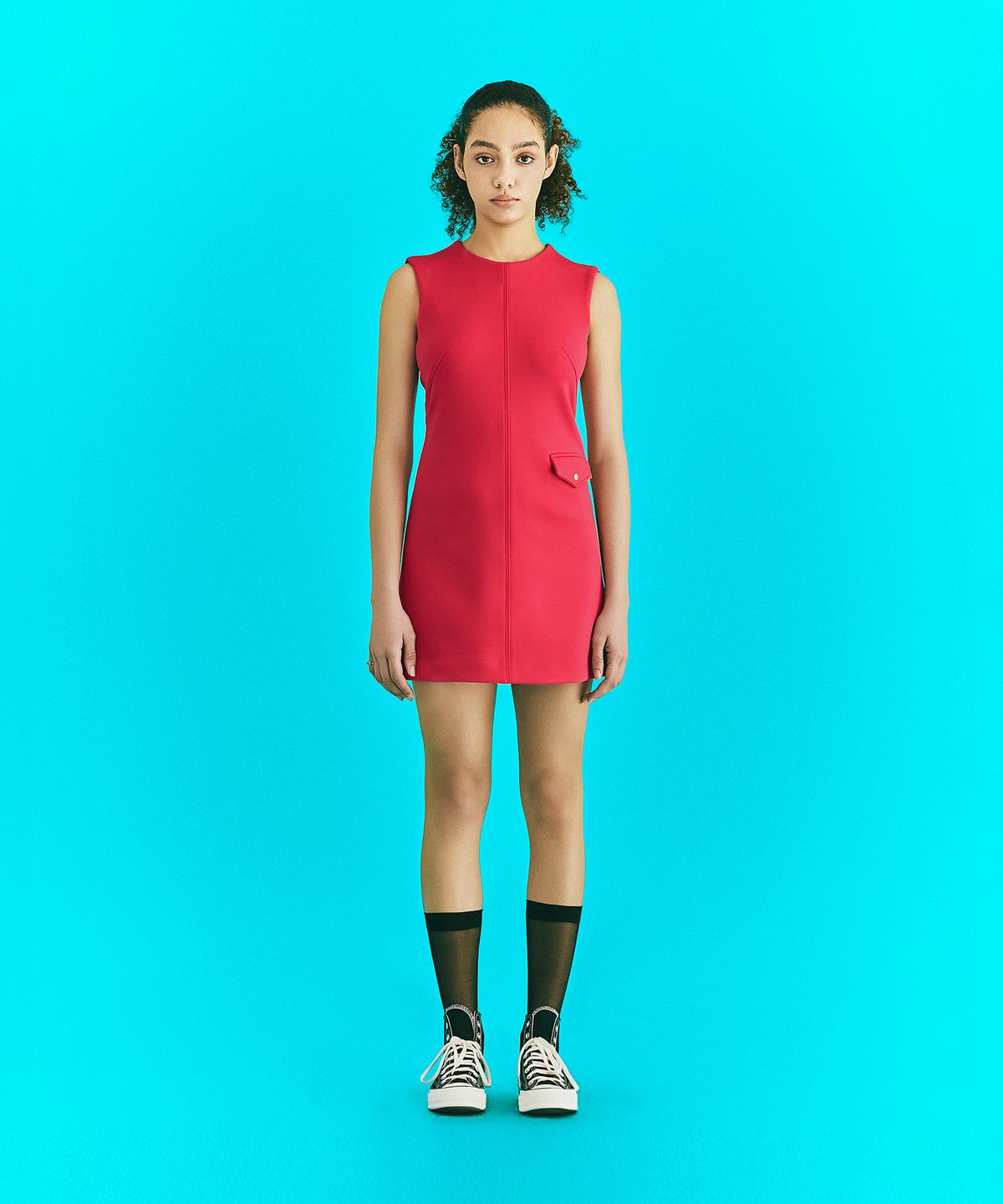 에르에르(ERER) Seam Detail Dress Pink