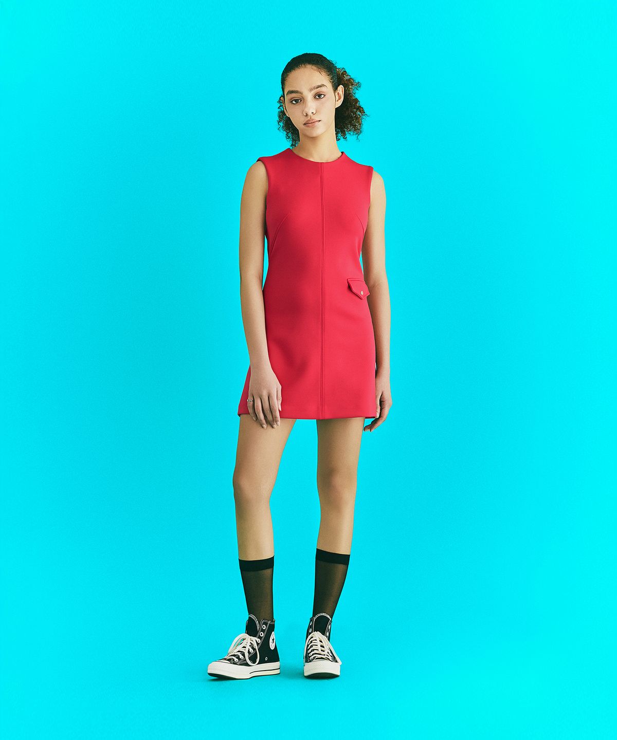 에르에르(ERER) Seam Detail Dress Pink