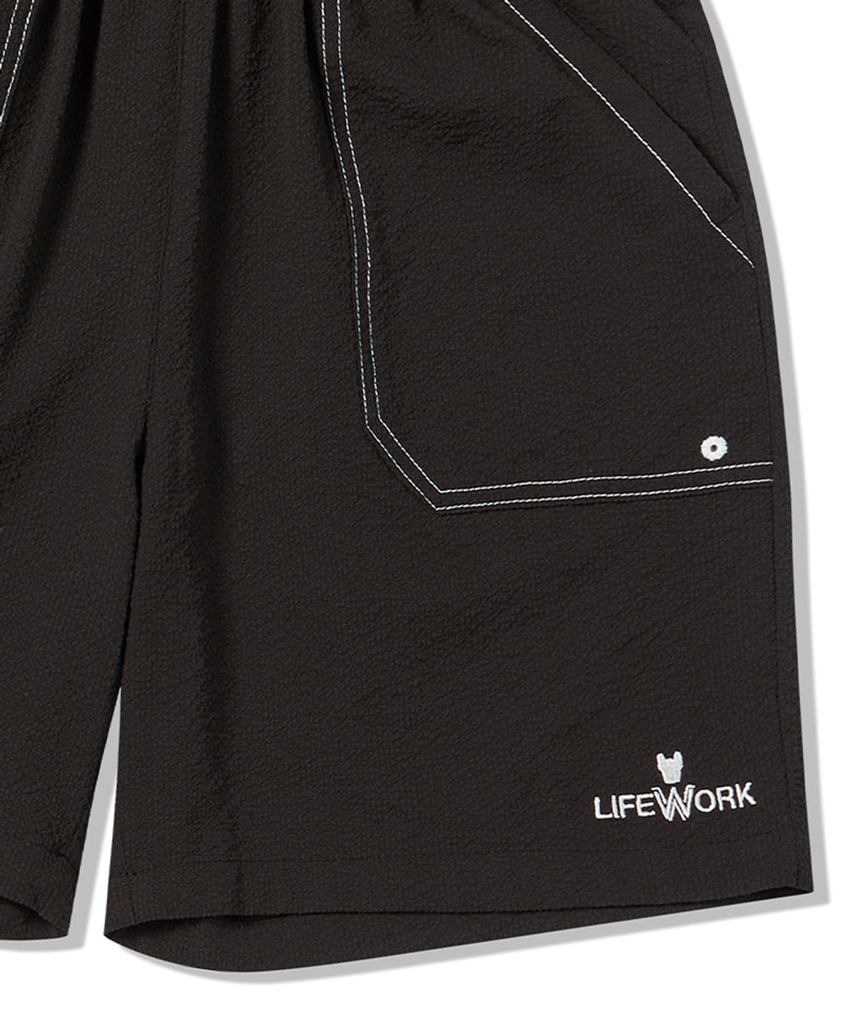 라이프워크 키즈(LIFEWORK KIDS) 키즈) 시어서커 스티치 셋업