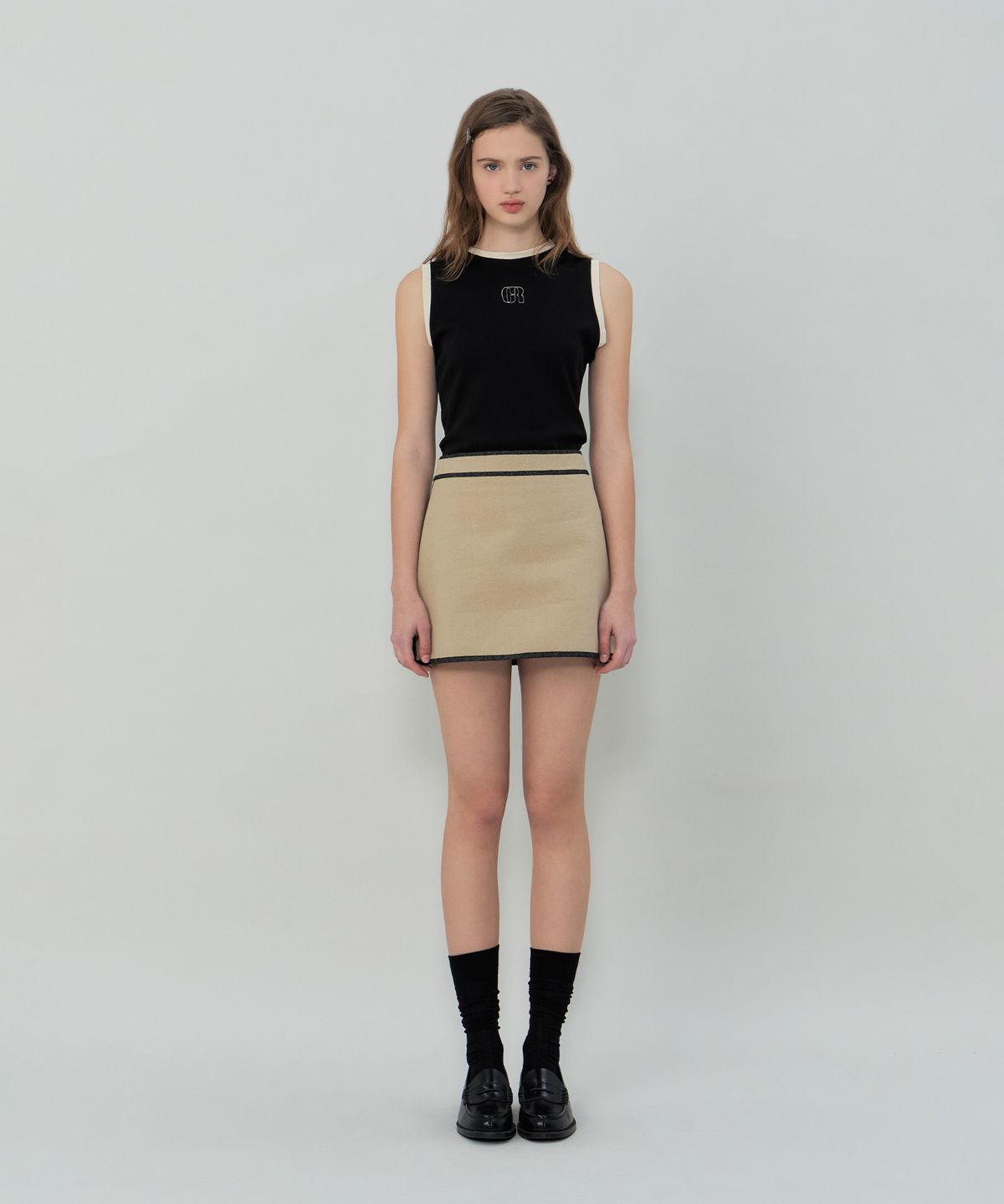 그로브(GROVE) CLEO SKIRT (BEIGE)