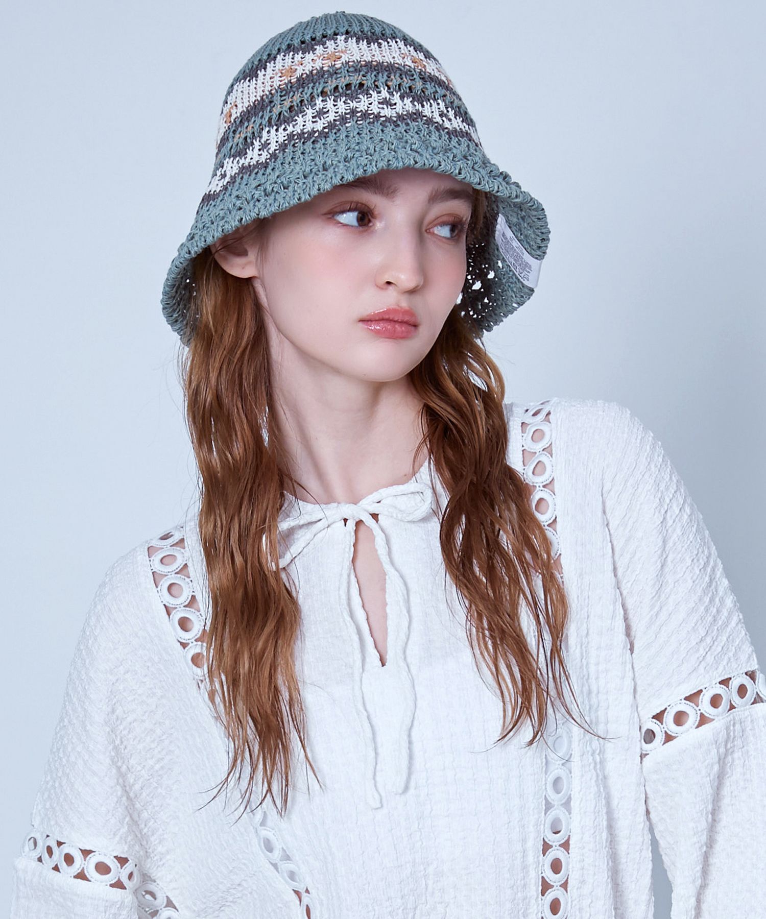 SLEEPY SLIPのMARIA BUCKET HAT 全5色 MUSINSA | SLEEPY SLIP MARIA BEIGE/KHAKI BUCKET HAT