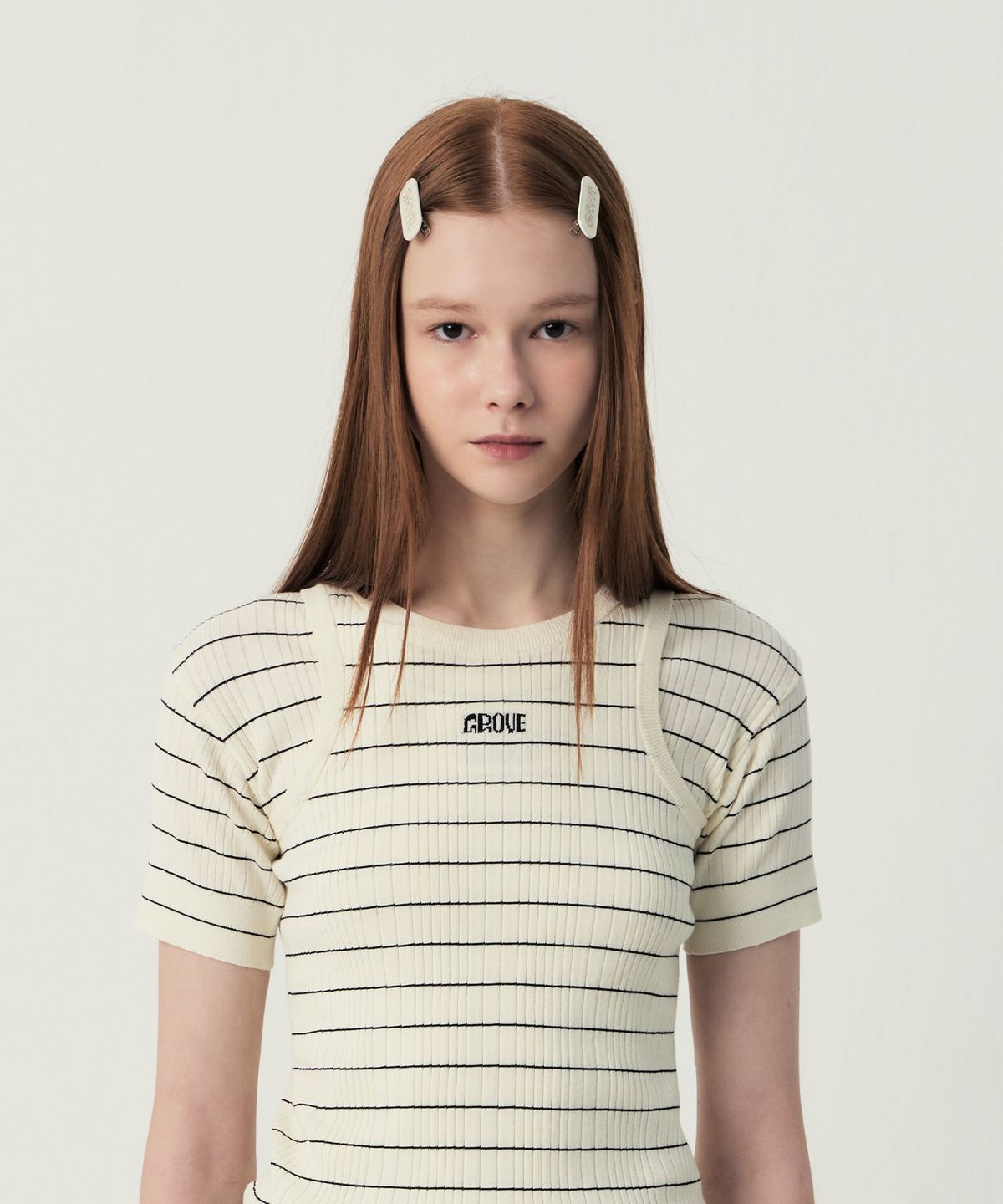그로브(GROVE) GRVR JULES HAIR PIN (IVORY)