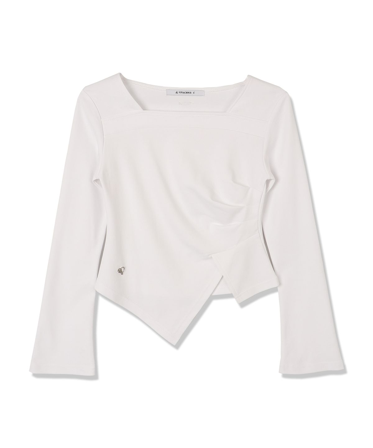 비바셔스(VIVACIOUS) Elegant Side Tuck T-shirt - 3COL