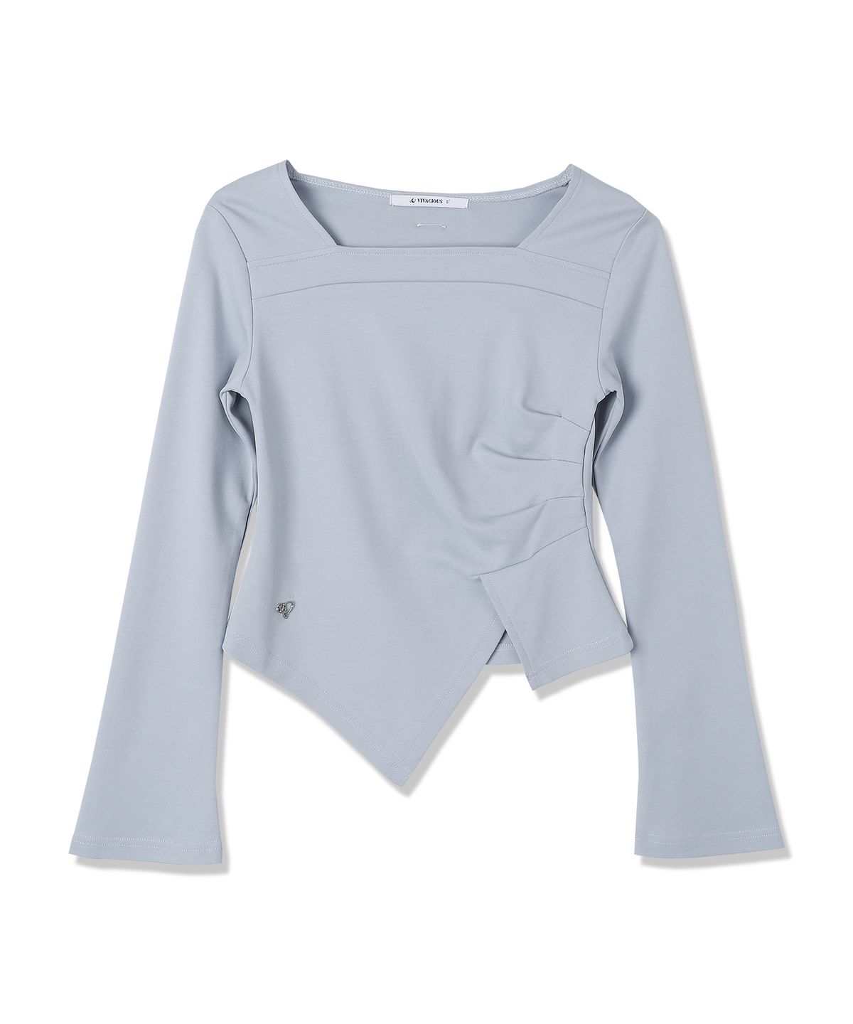 비바셔스(VIVACIOUS) Elegant Side Tuck T-shirt - 3COL