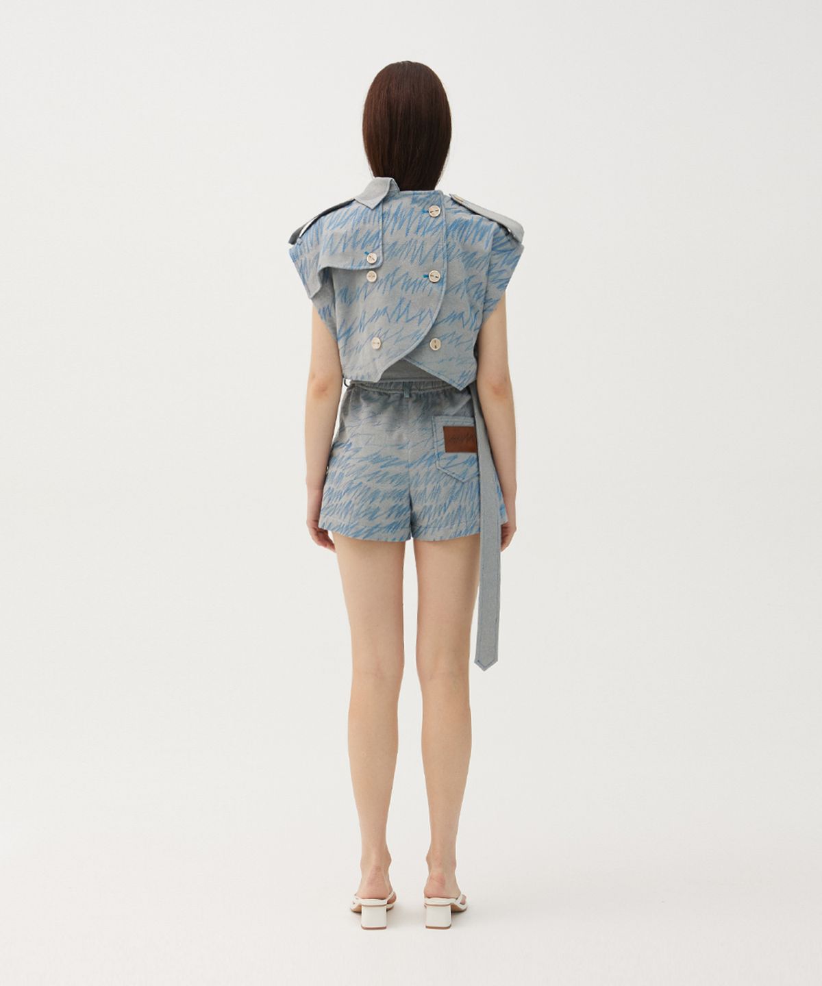 므아므(MMAM) Denim stitch jumpsuit