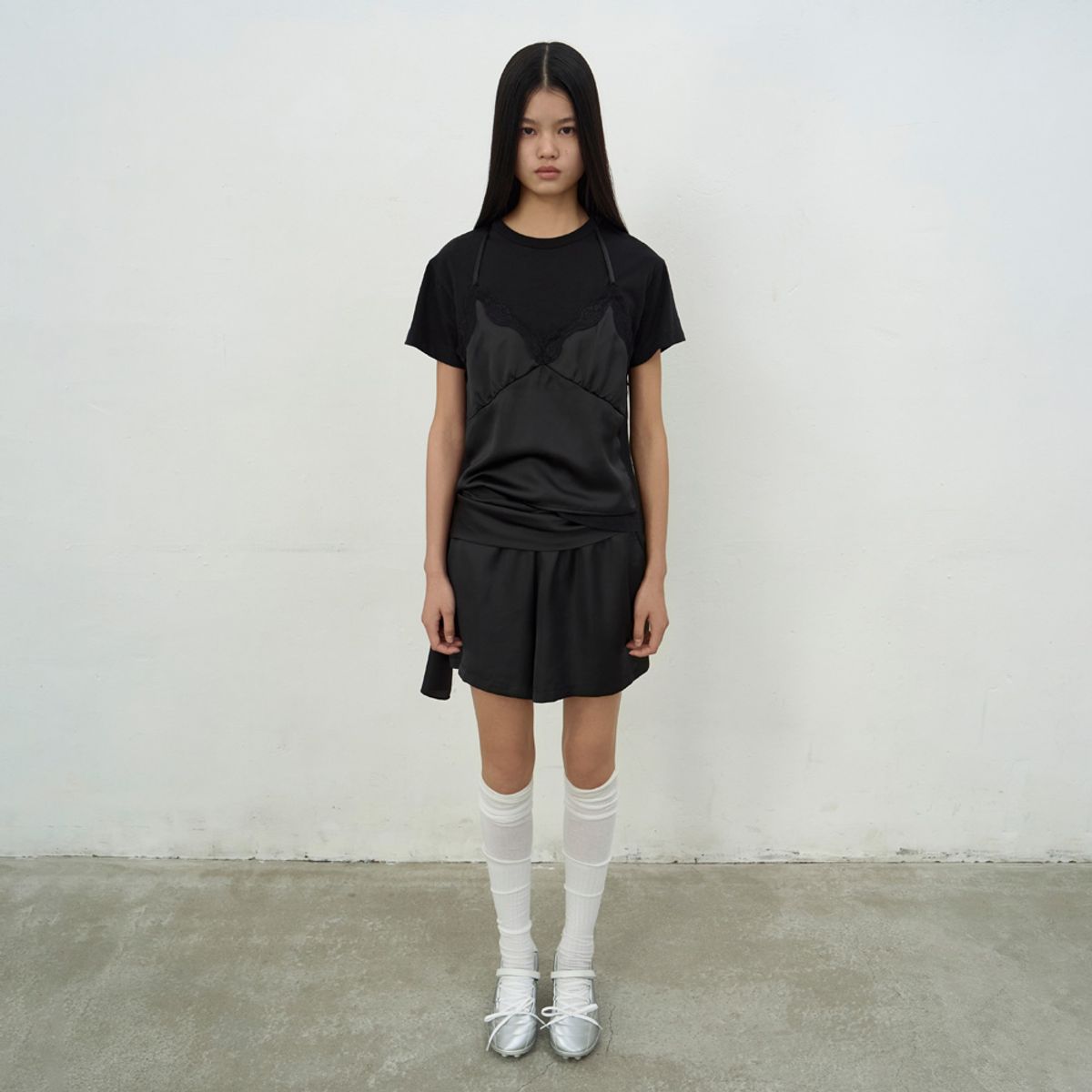 엘씨디씨티엠(LCDC™) SATIN SLEEP SHORTS (BLACK)