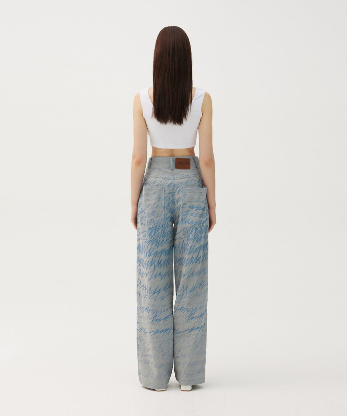 므아므(MMAM) Denim stitch tuck pants