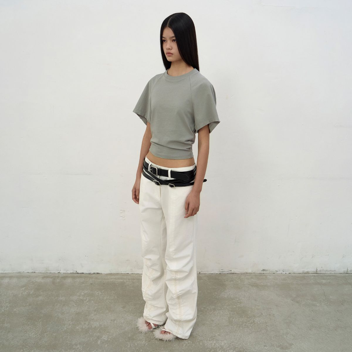 엘씨디씨티엠(LCDC™) WHITE STRING TROUSERS (WHITE)